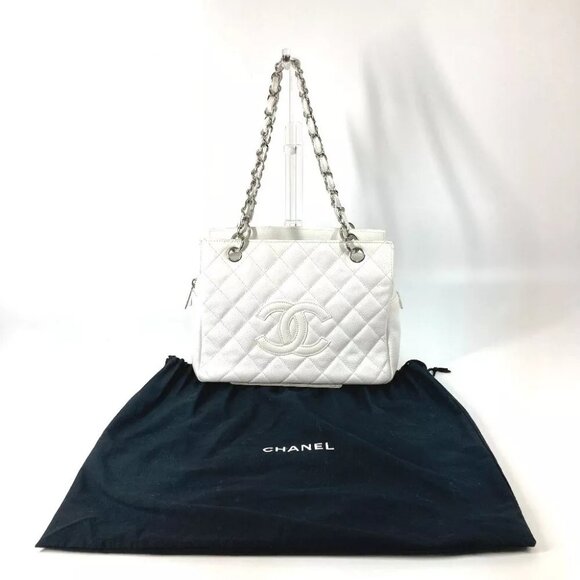 CHANEL CC Mark Timeless Matelasse Quilted Chain Shoulder Bag Tote Bag - Picture 1 of 13
